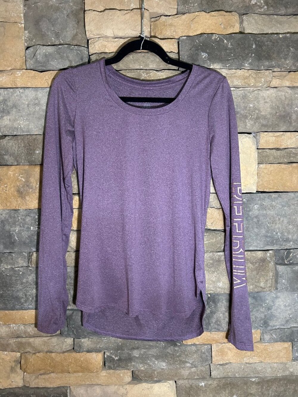 Reebok Purple Long Sleeve Athletic Top